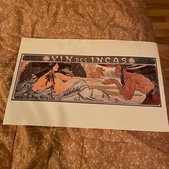 Vintage art nouveau poster - Picture 1 of 3